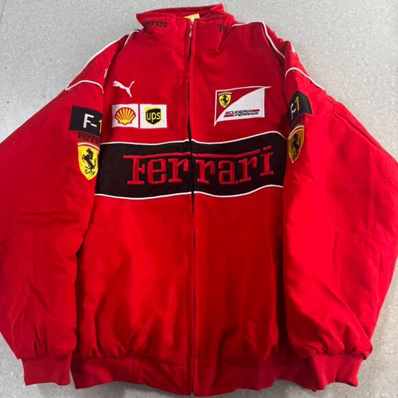 Premium Vintage Racing Team Jacket: Racing Enthusiast Jacket - Full Embroidery - Picture 1 of 4